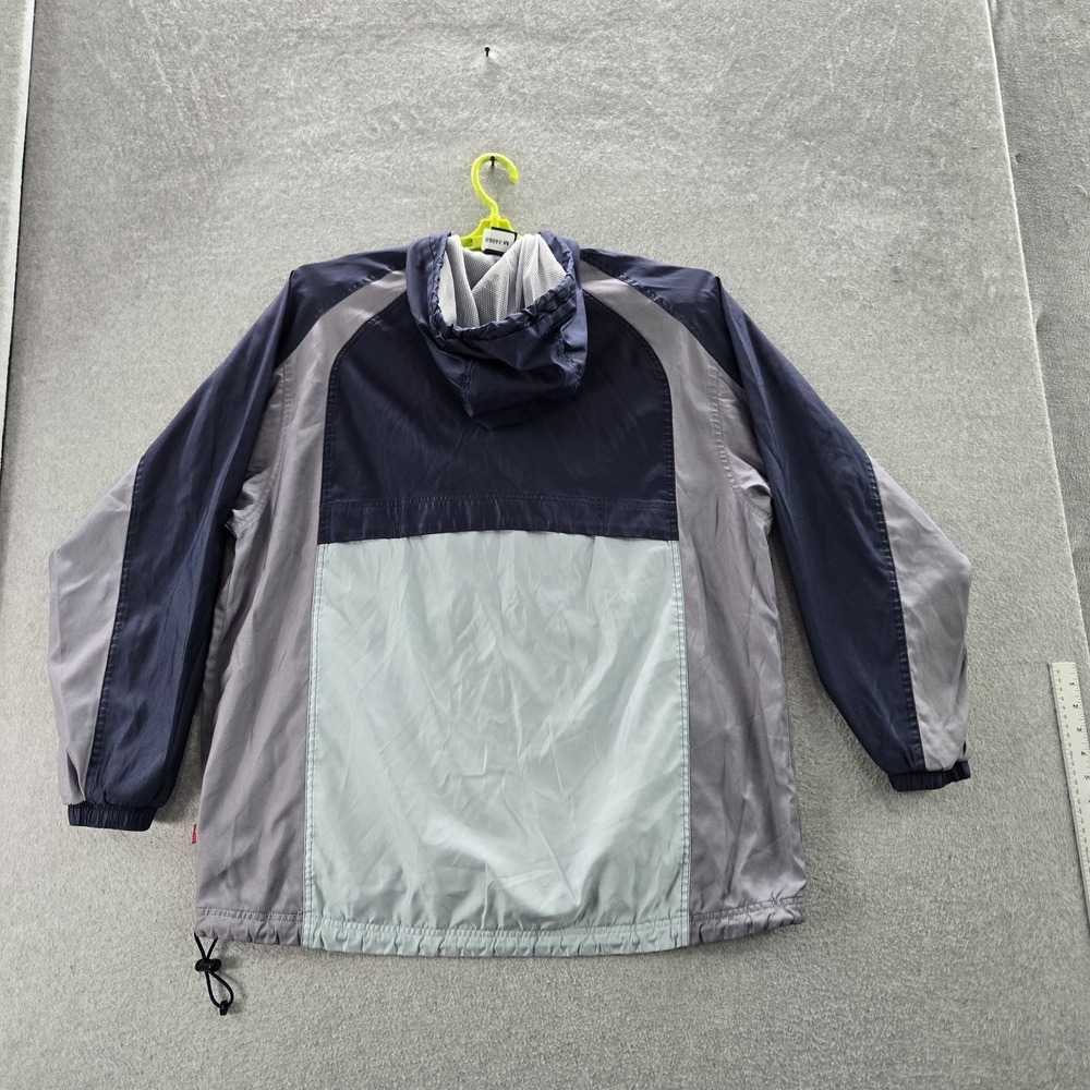 VINTAGE Nike VB Men Jacket L Gray Windbreaker Center Swoosh Volley Ball 90s READ - Picture 9 of 9